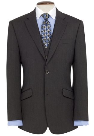 Tailored Fit Aldwych Charcoal Washable Suit - Waistcoat Optional