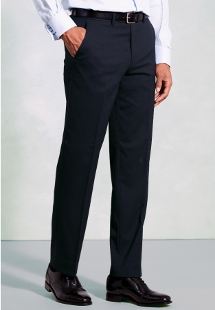 Tailored Fit Aldwych Navy Washable Suit Trousers