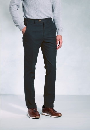 Regular Fit Kerswell Navy Cotton Moleskin Trousers