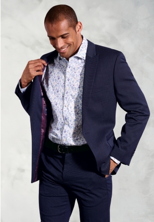 Tailored Fit Pegasus Navy Pindot Washable Suit