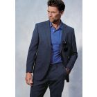 Tailored Fit Constable Navy Linen Mix Suit - Waistcoat Optional