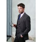 Tailored Fit Wells Wool Blend Charcoal Suit - Waistcoat Optional