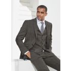 Tailored Fit Cassino Grey Check Washable Suit - Waistcoat Optional