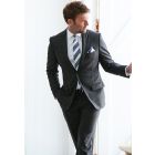 Regular Fit Epsom Grey Pinstripe Wool Suit