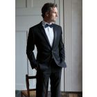 Tailored Fit Sapphire Black Wool Blend Dinner Suit