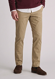 Tailored Fit Navy 4 Way Stretch Performance Cotton Trousers