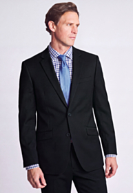 Tailored Fit Zeus Black Washable Suit Jacket