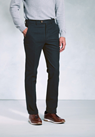 Regular Fit Kerswell Navy Cotton Moleskin Trousers