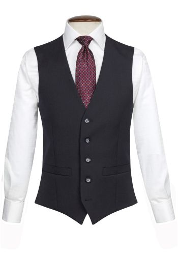 Tailored Fit Navy Washable Waistcoat