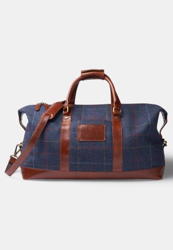 Haincliffe Tweed Leather Holdall