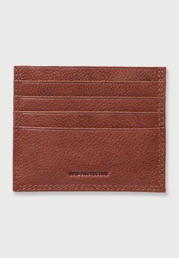 Leather Tan RFID Credit Card Holder