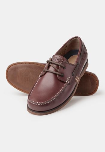 Brown Leather Boat Shoe