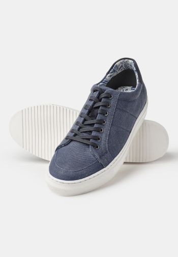 Navy Canvas Sneakers