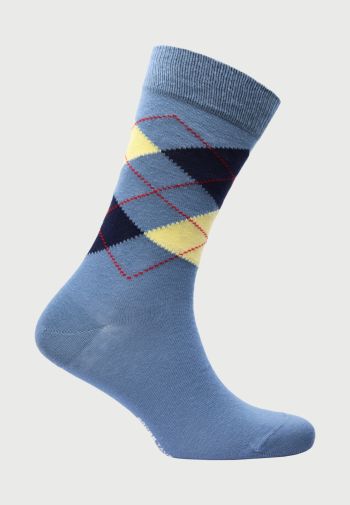 Croyde Argyle Pattern Sock