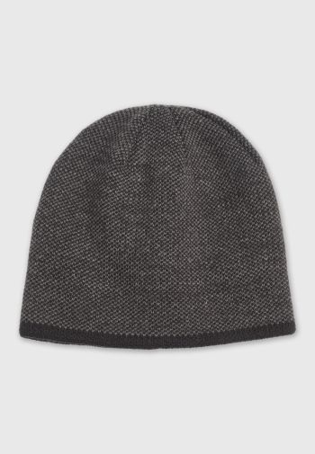Black Knitted Beanie Hat