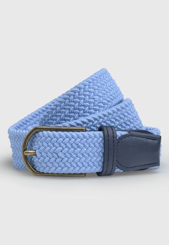 Stretch Woven Blue Belt