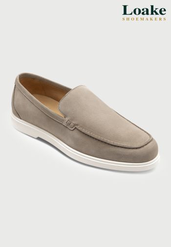 Loake Tuscany Stone Suede Loafers