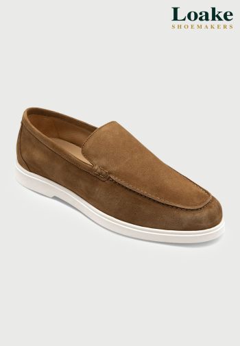 Loake Tuscany Chestnut Suede Loafers