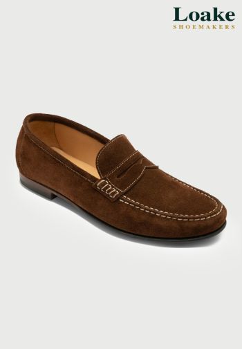 Loake Jefferson Brown Suede Loafers