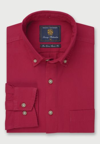 Regular and Tailored Fit Cotton Twill Shirt