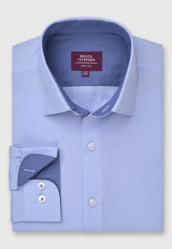 Tailored Fit Blue Oxford Shirt