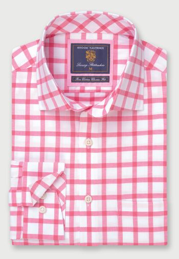 Regular Fit Rose Check Cotton Oxford Shirt