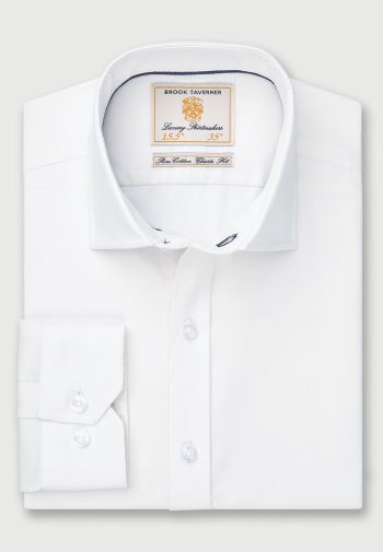 Regular and Tailored Fit White Single and Double Cuff Shirt
