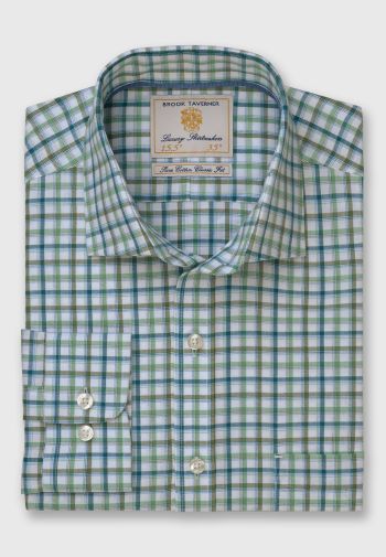 Regular Fit Apple Tattersall Check 35" Sleeve Cotton Shirt