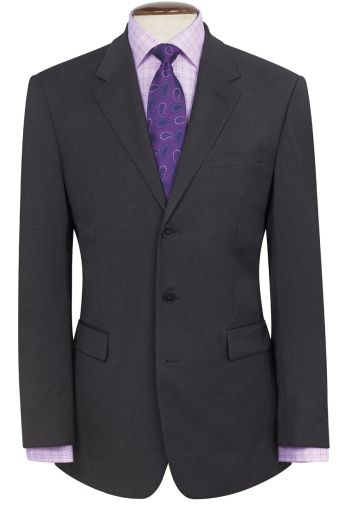 Regular Fit Charcoal Imola Three Button Crease Resistant Suit