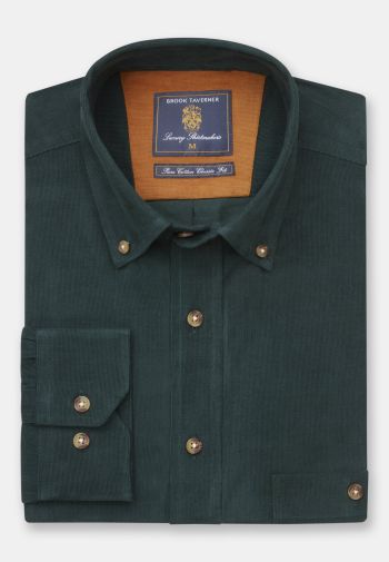 Regular Fit Forest Corduroy Cotton Shirt