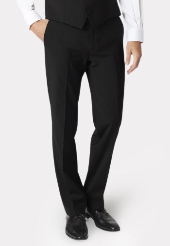 Tailored Fit Avalino Black Suit Trousers