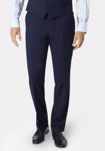 Tailored Fit Avalino Mid Blue Suit Trousers