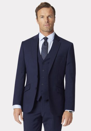 Tailored Fit Avalino Mid Blue Suit Jacket