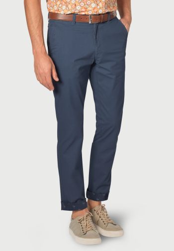 Tailored Fit Barrington Mid Blue Garment Washed Chinos
