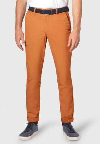 Tailored Fit Barrington Orange Garment Washed Chinos