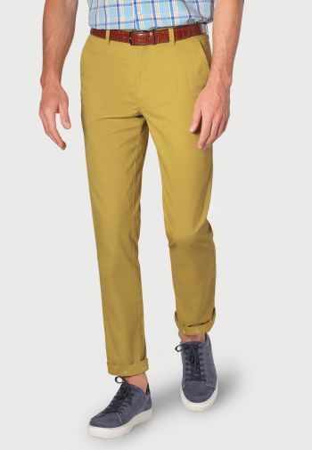 Tailored Fit Barrington Corn Garment Washed Chinos