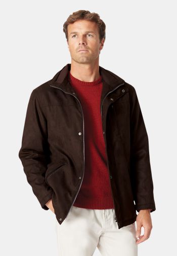 Bedfordshire Chocolate Suede Casual Coat