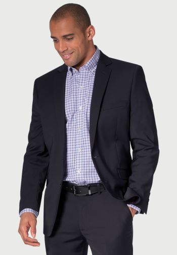 Tailored Fit Cassino Navy Washable Suit Jacket