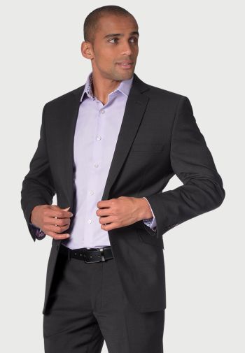 Tailored Fit Cassino Charcoal Washable Suit