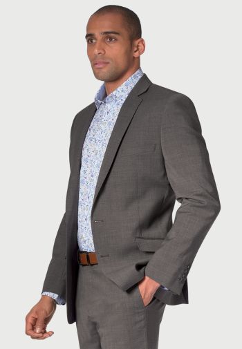 Tailored Fit Cassino Grey Washable Suit Jacket