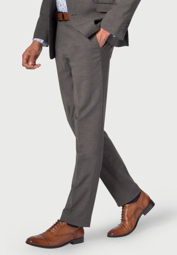 Tailored Fit Cassino Grey Washable Suit Trousers