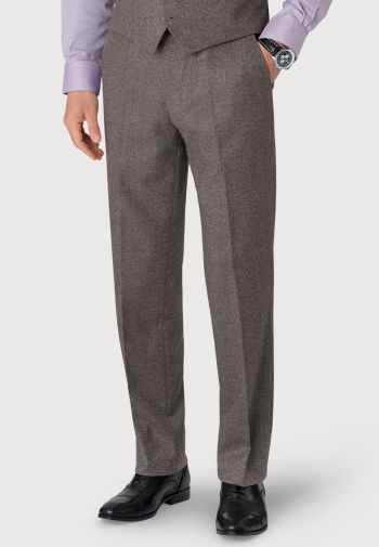 Tailored Fit Clifford Grey Donegal Wool Suit Trouser