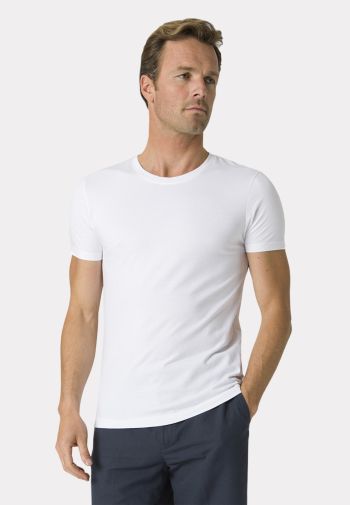 Dean Pure Cotton White T-Shirt