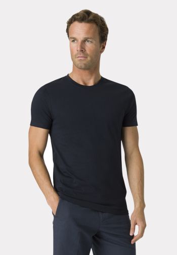 Dean Pure Cotton Navy T-Shirt