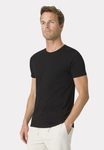 Dean Pure Cotton Black T-Shirt