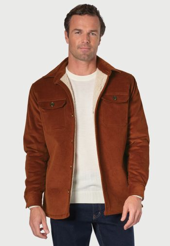 Emerson Rust Cord Fleece Lined Jacket