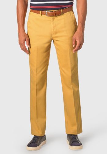 Regular and Tailored Fit Illingworth Corn Cotton Stretch Trouser
