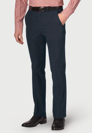 Regular Fit Kerswell Navy Cotton Moleskin Trouser