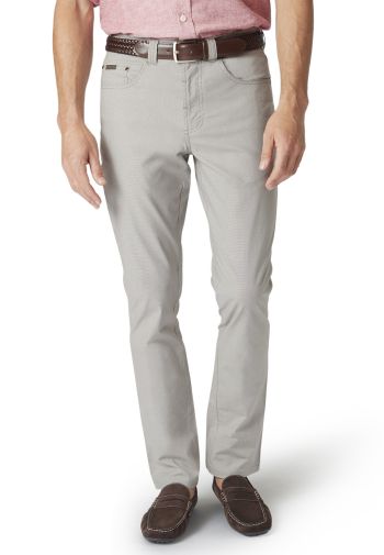 Tailored Fit Kettlewell Stone Puppytooth Trouser