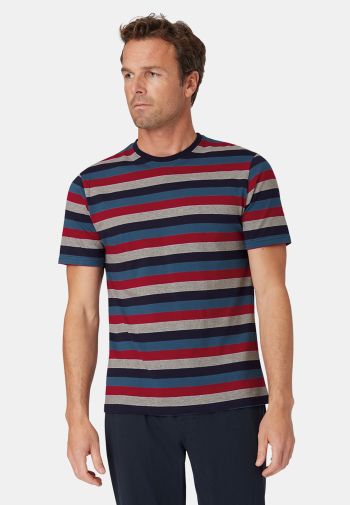 Luke All Over Stripe Cotton T-Shirt